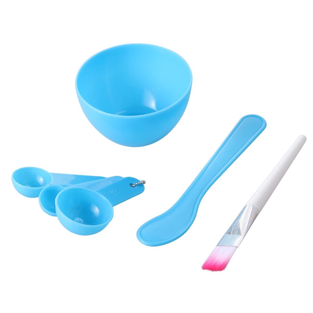 FOMIYES Facial Mask Mixing Tool Set Kit Bowl Brushes and Measuring Gauges for Skincare and Facial Treatments