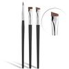 Fine Angled Eyeliner Brush, JASSINS Ultra thin Precision EyeLiner Makeup Brushes Set, Fine Point Eyeliner Brush, Synthetic Bristles Eye Makeup Tool (3 Pcs) view 1