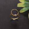 Shilpi Impex Gold Plated Brass Purple Amethyst Hydro Ring For Men and Women (8) view 2