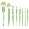 Professional Makeup Brushes Green 8pcs Set Brushes Makeup Soft Skin-friendly Strong Powder Catching Power Beauty Portable Loose Powder Blush Brush Set Eye shadow brush (8 sets of brushes + brush pack) view 1