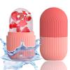 XHJRI Ice Cube Roller Massager for Face, Eyes and Neck Naturally Conditioning and Skin Care,De-Puff Eye Bags,Reduce Migraine Pain,Reusable Massage Silicone Ice Mold (Pink) view 1