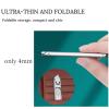 Foldable Double Head Nail Clipper Tool,Slim Large Opening Nail Clipper Set,Large Anti-Splash Nail Clipper,Portable Nail Clipper for Men and Women (silver) view 3