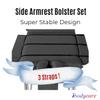 ibodycare XL Side Armrest Bolster Massage Table Extension, Exam Table Extender, Extend The Width of Your Table, Massage Bolster (Black) view 3