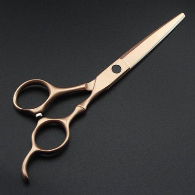 Professional Hair Cutting Shears, Professional japan 440c steel 6 '' rose gold bamboo hair scissors cutting barber haircut thinning shears hairdresser scissors (Color : Cutting)