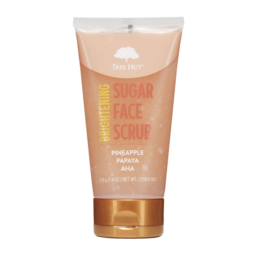 Tree Hut Pineapple & Papaya Brightening Face Scrub | Deep Cleans Pores to Remove Dead Skin & Impurities | Nourishing Essential Body Care | 7.4 fl oz.