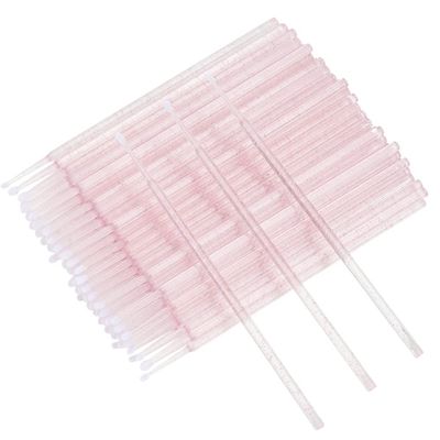 400 Pcs Glitter Crystal Micro Applicator Brushes Disposable Eyelash Extension Microswab Mascara Wands Brush For Lash Remover Brush Tools (Crystal pink)