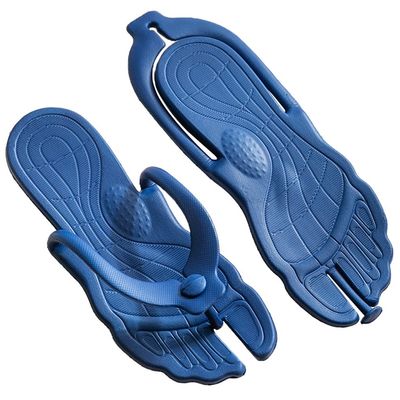 Foot Arch Massage Slippers for Men and Women Foldable for Air Travel Ultra-Lightweight Hotel Pool Gym Bath Beach Non-Slip Folding Flip-Flops Shower Slides Shoes Sandals