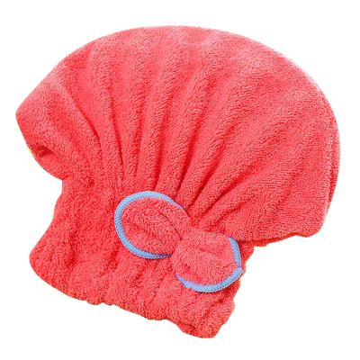 1PC Microfiber Hair Drying Caps Hair Towel Wrap, Microfiber Hair Towel Super Absorbent Quick Dry Hair Turban for Drying Curly, Fast Drying Hair Turban Wrap Towels Shower Cap,Watermelon