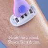 Billie DreamPop Starter Kit 1x Razor Handle + 2x 5-Blade Refills and Magnetic Holder, Purple view 2