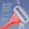 Billie Womens Razor Kit, 1 Handle + 2 Blade Refills + Magnetic Holder, Coral view 3