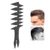 Wide Tooth Comb, 20x8x0.5cm Men's Comb Double Sided for Hair Styling for Unique Hair Style for Men Long Term Use(black) view 3