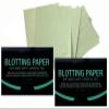 2 Pks GREEN TEA INFUSED Soothing Natural Abaca Blotting Paper - 100 Oil Blotting Sheets - Makeup Friendly UNISEX Oily Skin Shine Blotter Photography Zoom Meetings Travel Gym School - MADE IN TAIWAN view 1