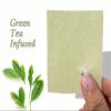 2 Pks GREEN TEA INFUSED Soothing Natural Abaca Blotting Paper - 100 Oil Blotting Sheets - Makeup Friendly UNISEX Oily Skin Shine Blotter Photography Zoom Meetings Travel Gym School - MADE IN TAIWAN view 2