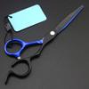 Professional Hair Cutting Shears, Professional Japan steel 6 inch black blue hair scissors haircut scissor thinning barber hair cutting shears hairdresser scissors (Color : Cutting) view 1