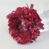 ink2055 Hair Scrunchy Lace Flower Girls Hair Scrunchy Long Lasting Tight Wine Red view 2