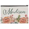 Amazing Items Single - Bridesmaid Gifts, Personalized Makeup Bag, 9 Floral Designs, Custom w/Name, Bridesmaid Proposal Gifts, Bridal Shower Gifts, Makeup Bag Sets view 1
