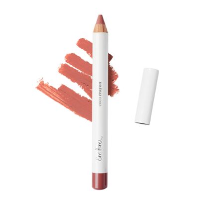 Ere Perez - Natural Coco Crayon Hydrating Lip Color | Baobab + Coconut Oil, Silica, Vitamin E | Protect, Nourish, Repair | Vegan, Cruelty-Free, Clean Beauty (Grace, 0.01 oz | 3 g)