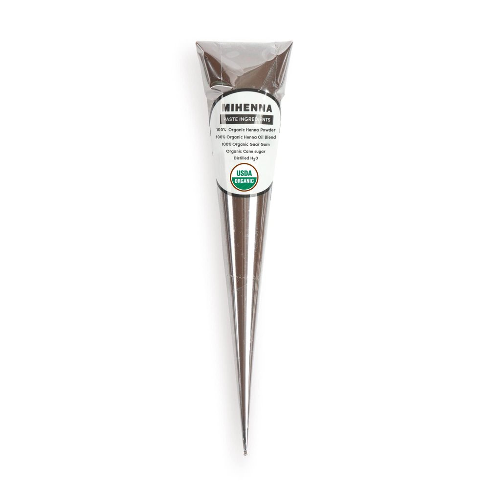 Mihenna 30g Ready to Use Paste Cone for Hair | USDA Certified Organic | Natural Hair Dye | Waterproof Long Lasting | Color Up to 2 Weeks