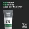 DOVE MEN + CARE Styling Gel 3 count Hair Taming Gel for a Strong Hold Hair Styling Product for Thicker and Healthier Looking Hair 7 oz view 3
