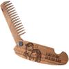 Beard Comb Personalized Gifts Anniversary Gift Wooden Brush Custom Comb Groomsmen Gift Hair Brush Pocket Brush Birthday Gift for Boyfriend (Walnut, Fall In Love) view 1
