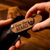 Beard Comb Personalized Gifts Anniversary Gift Wooden Brush Custom Comb Groomsmen Gift Hair Brush Pocket Brush Birthday Gift for Boyfriend (Walnut, Fear The Beard) view 3