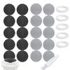 25 Pack Replacement Pads Refills for Pedi Vac Portable Electric Vacuum Callus Remover Foot File for Exfoliation Cracked Heels Dead Skin with a Clean Brush (20pcs Grind Head Pads +5pcs Sponge Ring) view 1