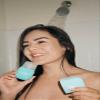 Collagen Cube Violet | Ice Roller For Face Eyes and Neck To Brighten Skin & Enhance Your Natural Glow/Reusable Facial Treatment to Tighten & Tone Skin & De-Puff The Eye Area (Violet) view 3