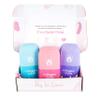 Collagen Cube Mixed Chicks Bundle | Ice Roller For Face Eyes and Neck To Brighten Skin & Enhance Your Natural Glow/Reusable Facial Treatment to Tighten & Tone Skin & De-Puff Face (Teal, Pink, Violet) view 1