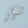 Rhinestone Wedding Hair Clips, Sinide Handmade Flower Crystal Wedding Hair Barrette Bridal Hair Accessories Headpiece Comb Barrette for Women Ladies Vintage Hair Barrette Bridesmaids Headpiece view 3