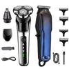 Electric Shaver for Men Electric Razor and Hair Clipper Trimmer for Men Rechargeable Shavers with Nose Trimmer Sideburns. view 1