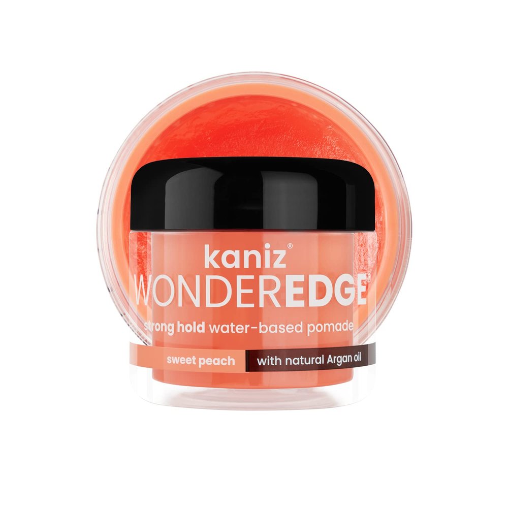 Kaniz Wonderedge Water-Based Pomade Sweet Peach 4 Fl Oz (Pack of 2)