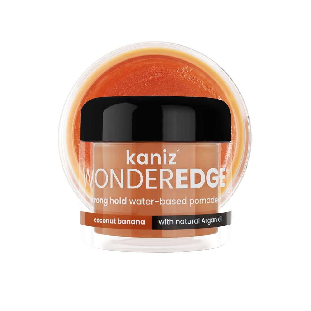 Kaniz Wonderedge Water-Based Pomade Coconut Banana 4 Fl Oz (Pack of 2)