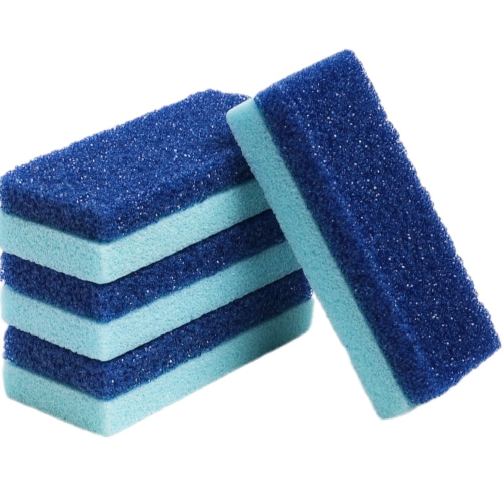 Mantello Pumice Stone for Feet- Foot Scrubbers for Shower and Foot Tub- Pumice Stone for Feet Callus Remover- Double Sided Foot Scrubber Dead Skin Remover- 4 Pack