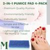 Mantello Pumice Stone for Feet- Foot Scrubbers for Shower and Foot Tub- Pumice Stone for Feet Callus Remover- Double Sided Foot Scrubber Dead Skin Remover- 4 Pack view 3