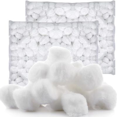 Cotton Balls Large Non-Sterile Absorbent 100% Cotton Prepping Balls for Make-Up, Nail Polish Removal, Applying Oil Lotion or Powder, Crafts (2)