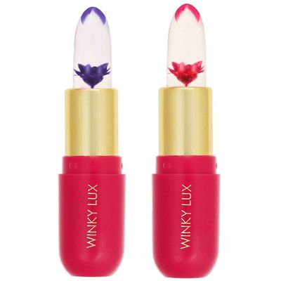 Winky Lux | Flower Balm | Pink and Purple | Color Changing Lip Balm | pH Lip Balm