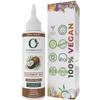100% Pure & Organic Coconut Oil for Hair, Skin & Body  Cold-Pressed, Unrefined and Natural  Nourishing & Strengthening Oil  Vegan & Chemical-Free  3.4 fl. oz view 1
