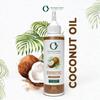 100% Pure & Organic Coconut Oil for Hair, Skin & Body  Cold-Pressed, Unrefined and Natural  Nourishing & Strengthening Oil  Vegan & Chemical-Free  3.4 fl. oz view 2
