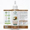 100% Pure & Organic Coconut Oil for Hair, Skin & Body  Cold-Pressed, Unrefined and Natural  Nourishing & Strengthening Oil  Vegan & Chemical-Free  3.4 fl. oz view 3