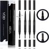 VOID Homme Beard Pencil Filler for Men (Black, Set of 4) - Instant Full Beard Pen Kit with Easy Liner and Waterproof Filling Pencil view 1