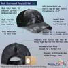 Speedy Pros Womens Ponytail Cap Workout Hair Don't Care Hair and Beauty Exercise Cotton Haircut Distressed Trucker Caps Tie Dye Black Design Only view 2