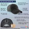 Ponytail Cap Women's Baseball Cap Embroidered Gigi Hair Don't Care Sun Hat with Ponytail Hole High Pony Hat Cotton Black Design Only view 4