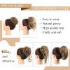 HMD 5 Pieces Messy Hair Bun Hairpiece Tousled Updo for Women Hair Extension Ponytail Scrunchies with Elastic Rubber Band Long Updo Messy Hairpiece Hair Accessories Set for Women12/24 view 2