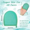 Frienda 4 Pcs Exfoliating Gloves Facial Scrub Mitts Deep Exfoliating Gloves for Face and Body Mitt Cleaning Mitten Skin Cleanser Dead or Dry Skin Remover Exfoliator Face Scrub Tool, 4 Colors view 2