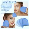 Frienda 4 Pcs Exfoliating Gloves Facial Scrub Mitts Deep Exfoliating Gloves for Face and Body Mitt Cleaning Mitten Skin Cleanser Dead or Dry Skin Remover Exfoliator Face Scrub Tool, 4 Colors view 3