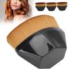3pcs Petal-Shaped Foundation Brush, Foundation Makeup Brush Makeup Liquid Foundation Brushes Cosmetic Flat Blush Brushes Cosmetic Brushes for Flawless Powder Blending Liquid or Cream Cosmetics(black) view 1