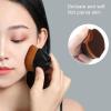 3pcs Petal-Shaped Foundation Brush, Foundation Makeup Brush Makeup Liquid Foundation Brushes Cosmetic Flat Blush Brushes Cosmetic Brushes for Flawless Powder Blending Liquid or Cream Cosmetics(black) view 2
