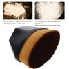 3pcs Petal-Shaped Foundation Brush, Foundation Makeup Brush Makeup Liquid Foundation Brushes Cosmetic Flat Blush Brushes Cosmetic Brushes for Flawless Powder Blending Liquid or Cream Cosmetics(black) view 3