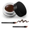 Erinde Brown Gel Eyeliner, Waterproof Cream Eyeliner Gel Pot, High-Intensity Pigments Long Lasting Smudge-Proof Eye Liner Eyebrow Makeup, Waterline Matte Eye Liner with 2PCS Brushes, 06 Brown view 1