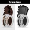 Erinde Brown Gel Eyeliner, Waterproof Cream Eyeliner Gel Pot, High-Intensity Pigments Long Lasting Smudge-Proof Eye Liner Eyebrow Makeup, Waterline Matte Eye Liner with 2PCS Brushes, 06 Brown view 3